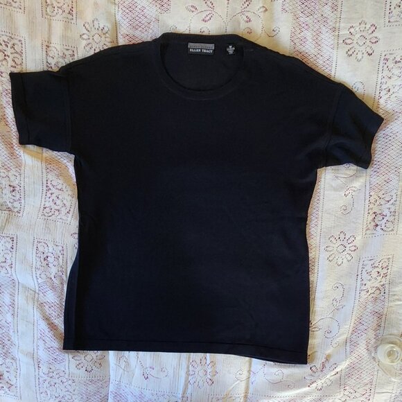 Linda Allard Ellen Tracy black rayon pullover - Picture 1 of 4